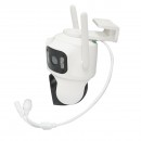 Camera de supraveghere 3 lentile, 3 obiective 8 MP, 2 CPU dual control, P2P WIFI 2.4G, PTZ cu senzor de miscare, alarma, night vision, AI detectie umana si aplicatie iCSee
