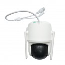 Camera de supraveghere 3 lentile, 3 obiective 8 MP, 2 CPU dual control, P2P WIFI 2.4G, PTZ cu senzor de miscare, alarma, night vision, AI detectie umana si aplicatie iCSee