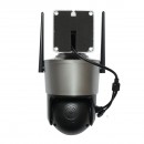 Camera de supraveghere 4 lentile, 3 obiective 12 MP, 2 CPU dual control, P2P WIFI 2.4G, PTZ cu senzor de miscare, alarma, night vision, AI detectie umana si aplicatie iCSee