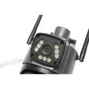 Camera de supraveghere lentila duala 4MP 1080P, P2P WIFI 2.4GHz, PTZ cu senzor de miscare, detectie umana si aplicatie V380 Pro