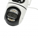 Camera de supraveghere lentila duala 4MP, P2P WIFI 2.4GHz, PTZ 360 grade, sirena, detectie umana AI si aplicatie iCSee