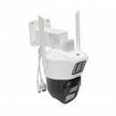 Camera de supraveghere lentila duala 6MP, WIFI P2P, rotativa 360 PTZ cu senzor de miscare, sirena, detectie umana, google assistant si aplicatie iCSee