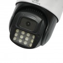 Camera de supraveghere lentila duala 6MP, WIFI P2P, rotativa 360 PTZ cu senzor de miscare, sirena, detectie umana, google assistant si aplicatie iCSee
