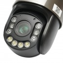 Camera de supraveghere lentila duala 6MP, WIFI P2P, rotativa 360 PTZ cu senzor de miscare, sirena, detectie umana si aplicatie iCSee