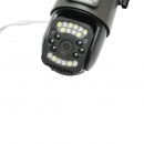 Camera de supraveghere lentila duala WIFI 2.4GHz, P2P 1080P, senzor miscare, detectie umana, night vision, PTZ rotativa 355 grade, aplicatie V380 Pro