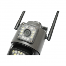 Camera de supraveghere lentila duala WIFI 2.4GHz, P2P 1080P, senzor miscare, detectie umana, night vision, PTZ rotativa 355 grade, aplicatie V380 Pro