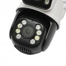 Camera de supraveghere smart P2P, WIFI, 6MP 1080P exterior, lentila dubla, PTZ senzor miscare, rotativa 360 grade, aplicatie ICSee