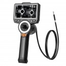 Camera endoscop cu ecran articulat 360°, 4 directii, Zoom 8X, ecran IPS HD de 4.5, lentila subțire 6.2 mm, IP67, cablu 1.5 m