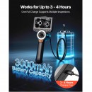 Camera endoscop cu ecran articulat 360°, 4 directii, Zoom 8X, ecran IPS HD de 4.5, lentila subțire 6.2 mm, IP67, cablu 1.5 m