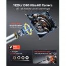 Camera endoscop cu ecran articulat 360°, 4 directii, Zoom 8X, ecran IPS HD de 4.5, lentila subțire 6.2 mm, IP67, cablu 1.5 m