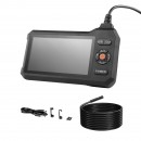 Camera endoscop cu lentila dubla si lumina led, Zoom 8X, ecran IPS HD 5, Lentila subtire 5.5 mm, IP67, cablu 5 m