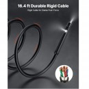 Camera endoscop cu lentila dubla si lumina led, Zoom 8X, ecran IPS HD 5, Lentila subtire 5.5 mm, IP67, cablu 5 m