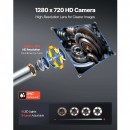 Camera endoscop, ecran articulat 360°, Zoom 8X, ecran IPS HD de 6, lentila ultra subțire 3.9 mm, IP67, cablu 1.5 m