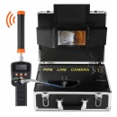 Camera inspectie endoscop cu Locator 512 Hz, Vevor Profesional, Monitor color HD 7”, Lungime 30 m, IP68, 12xLed, pentru conducte