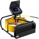 Camera inspectie endoscop Vevor Profesional, Monitor HD 4.3”, Lungime 50 m, IP68, Led, pentru conducte