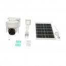 Camera supraveghere 3MP, WIFI rotativa cu panou solar 5W, PTZ, 1080P, senzor miscare, night vision, aplicatie V380 Pro