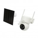 Camera supraveghere 4 MP cu panou solar 5W, baterie 18650 incarcare rapida, WIFI 2.4 GHz, rotativa 360 grade PTZ cu senzor de miscare, detectie umana PIR, alarma, night vision si aplicatie iCSee