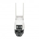 Camera supraveghere 4G, 24H/7 rotativa, 2 obiective, complet autonoma, incarcare cu panou solar, PTZ, 1080P, PIR, IP66
