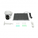 Camera supraveghere cu lentila duala 3MP, 4G, WIFI 2.4 GHz cu panou solar, baterie 9000 mAh, PTZ control, detectie umana PIR, night vision si aplicatie Ubox