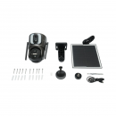 Camera supraveghere cu lentila duala 6MP, 4G, WIFI 2.4 GHz cu panou solar, baterie 13500 mAh, PTZ control, senzor miscare, detectie umana PIR, smart IR night vision si aplicatie Ubox
