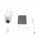 Camera supraveghere cu slot cartela sim 4G rotativa cu panou solar 3.5W, PTZ, 4G 1080P HD 