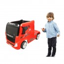 Camion electric rosu cu acumulator  12V/7Ah si telecomanda JJ2011  pentru copii 3 ani