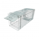 Capcana metalica pliabila tip colivie pentru capturarea animalelor mici 78x30x32cm