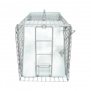 Capcana metalica pliabila tip colivie pentru capturarea animalelor mici 78x30x32cm