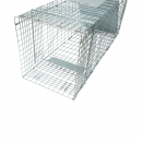 Capcana metalica pliabila tip colivie pentru capturarea animalelor mici 78x30x32cm