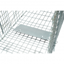 Capcana metalica pliabila tip colivie pentru capturarea animalelor mici 78x30x32cm