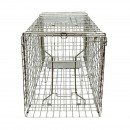 Capcana metalica robusta tip colivie pentru capturarea animalelor salbatice 78x30x32cm
