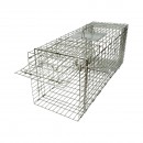 Capcana metalica robusta tip colivie pentru capturarea animalelor salbatice 78x30x32cm