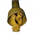 Cardan 1000 mm S6 T6 cu ambreiaj compus din 2 discuri cruce 30,2x92 (teava stea) 1 3/8 Z=6 freza