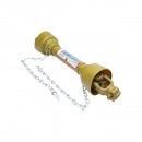 Cardan 650 mm T2 cruce 24x62 teava triunghiulara 1 3/8 Z=6