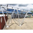 Carport 4 masini din aluminiu cu sistem printeri panouri solare fotovoltaice 13.75KW