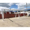 Carport 4 masini din aluminiu cu sistem printeri panouri solare fotovoltaice 13.75KW