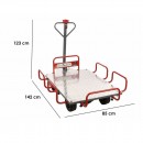 Carucior electric tip platforma, GeoTech E-Truck 400, 40V 6Ah, max 400 kg, 400W, Dimensiuni platforma 121x85 cm, 6 km/h