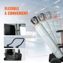 Carucior pentru aparat de sudura si accesorii, Otel, max 120 kg, 2 niveluri, 750x710x480 mm