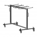 Carucior pentru mese si scaune pliante, Otel, 1830x860x1820 mm, Capacitate 42 scaune sau 12 mese, max 240 kg