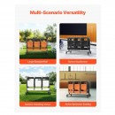 Carucior pentru mese si scaune pliante, Otel, 1830x860x1820 mm, Capacitate 42 scaune sau 12 mese, max 240 kg