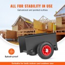 Carucior pentru placi de gips-carton, Vivatechnix VMD-1082, Capacitate 250 kg, Otel, 500x400x390 mm