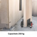 Carucior pentru placi de gips-carton, Vivatechnix VMD-1082, Capacitate 250 kg, Otel, 500x400x390 mm