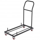 Carucior pentru scaune pliante, Otel, 1000x510x1090 mm, Capacitate 12 scaune, max 50 kg