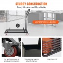 Carucior pentru scaune pliante, Otel, 1000x510x1090 mm, Capacitate 12 scaune, max 50 kg