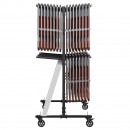Carucior pentru scaune pliante, Otel, 1830x860x1820 mm, Capacitate 84 scaune, max 240 kg