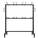 Carucior pentru scaune pliante, Otel, 1830x860x1820 mm, Capacitate 84 scaune, max 240 kg