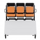 Carucior pentru scaune pliante, Otel, 1830x860x1820 mm, Capacitate 84 scaune, max 240 kg