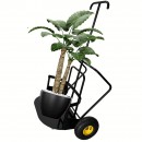 Carucior pentru transport ghivece flori, Vivatechnix VMD-1081, max 200 kg, 2 x roti, Otel, 1330x840x670 mm