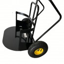 Carucior pentru transport ghivece flori, Vivatechnix VMD-1081, max 200 kg, 2 x roti, Otel, 1330x840x670 mm