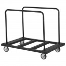 Carucior pentru transport placi gips-carton, maxim 800 Kg, 10 placi, Otel, 4 x roti, 1150 x 740 x 995 mm